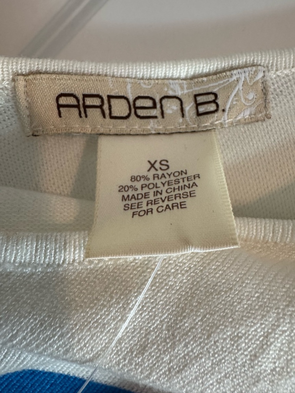 ARDEN B. Striped Scoop Neck Maxi Dress, White, Blue, Black, Tan - XS, NWT - Picture 7 of 9
